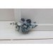 Flower comb in dusty blue navy blue white color scheme. Wedding accessories for hair. Bridal flower comb. Bridesmaid floral comb. VERA EU UK