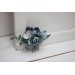 Flower comb in dusty blue navy blue white color scheme. Wedding accessories for hair. Bridal flower comb. Bridesmaid floral comb. VERA EU UK