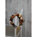 Cr-1. Rust burgundy ivory flower crown. Hair wreath. Flower girl crown. Wedding flowers. 0007 EU UK