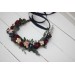 Cr-1 Burgundy navy blue blush pink flower crown. Hair wreath. Flower girl crown. Wedding flowers. OLGA EU UK