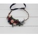 Cr-2 Burgundy navy blue blush pink flower crown. Hair wreath. Flower girl crown. Wedding flowers. OLGA EU UK