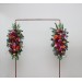 Flower Arch Arrangement in Orange, Pink & Magenta | Faux Floral Archway for Wedding