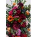 Flower Arch Arrangement in Orange, Pink & Magenta | Faux Floral Archway for Wedding
