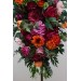 Flower Arch Arrangement in Orange, Pink & Magenta | Faux Floral Archway for Wedding