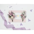 Charming Purple, Lavender & White Wedding Accessories – Boutonnieres