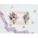 Charming Purple, Lavender & White Wedding Accessories – Boutonnieres