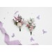Charming Purple, Lavender & White Wedding Accessories – Boutonnieres