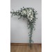 White Ivory Cream Wedding Arch Flowers – Faux Corner and Straight Arbor Arrangements