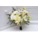 White and Yellow and Green Bouquets for Spring-Summer Weddings