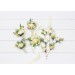 White, Yellow, and Green Bobby Pins for Spring-Summer Weddings