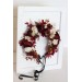 Burgundy brown cream flower crown. Hair wreath. Flower girl crown. Wedding flowers. 0041