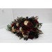 Wedding bouquets in burgundy black gold ivory  colors. Bridal bouquet. Cascading bouquet. Faux bouquet. Bridesmaid bouquet. 0032