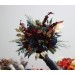 Wedding bouquets in burgundy navy blue gold colors. Bridal bouquet. Cascading bouquet. Faux bouquet. Bridesmaid bouquet. 0031