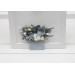 Pocket Boutonniere in Dusty Blue & White | Faux Flower Accessories