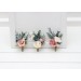 Wedding Boutonnieres & Wrist Corsages in Dusty Mauve, Dusty Blue & Ivory