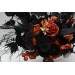 Black and Orange Gothic Wedding Bouquet | Fall Bridal Faux Bouquet