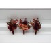 Wedding Boutonnieres & Wrist Corsages in Burgundy, Deep Red & Burnt Orange