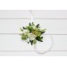 Wedding Boutonnieres in White and Green – Elegant Flower Accessories for Men