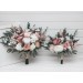 Wedding Bouquets in White & Blush Pink | Faux Bridal & Bridesmaid Bouquets