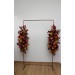 Sunflower Floral Arch Arrangement | Burgundy, Orange & Purple Fall Wedding Decor