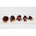 Purple, Burgundy & Orange Sunflower Wedding Boutonnieres & Corsages