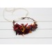 Purple, Burgundy & Orange Flower Crown | Sunflower Headband for Fall Weddings