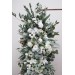 White Wedding Arch Arrangement | Faux Floral Archway for Wedding