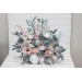 Standing Flowers in Dusty Blue, Blush Pink & White | Wedding Aisle & Floor Flowers