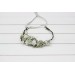 Sage Green, White & Ivory Flower Crown | Wedding Hair Wreath