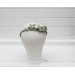 Sage Green, White & Ivory Flower Crown | Wedding Hair Wreath
