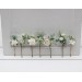 Set of 7 Hair Pins in Sage Green, White & Ivory | Floral Wedding Accessories