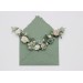 Set of 7 Hair Pins in Sage Green, White & Ivory | Floral Wedding Accessories
