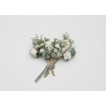 Set of 7 Hair Pins in Sage Green, White & Ivory | Floral Wedding Accessories