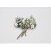 Set of 7 Hair Pins in Sage Green, White & Ivory | Floral Wedding Accessories