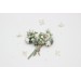 Set of 7 Hair Pins in Sage Green, White & Ivory | Floral Wedding Accessories