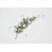 Set of 7 Hair Pins in Sage Green, White & Ivory | Floral Wedding Accessories