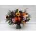 Luxury Sunflower & Calla Lily Bridal Bouquet in Orange, Deep Purple & Pink