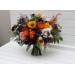 Luxury Sunflower & Calla Lily Bridal Bouquet in Orange, Deep Purple & Pink