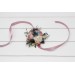 Wedding Boutonnieres & Wrist Corsages in Dusty Mauve, Dusty Blue & Ivory