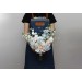Dusty Blue, White & Blush Pink Bridal Bouquet | Faux Wedding Flowers