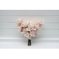 Blush Pink Real Touch Bridal Heart Bouquet | One-of-a-Kind Wedding Rose Bouquet