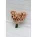 Real Touch Mocha Mousse Bridal Heart Bouquet | One-of-a-Kind Rose Wedding Bouquet