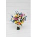 Wildflower Bouquet in Blue, White, Magenta, Yellow & Pink | Spring & Summer Wedding Flowers