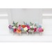 Colorful Wedding Boutonnieres in Orange, Peach, Dusty Blue, Ivory & Pink | Wildflower Buttonholes
