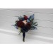 Wedding Bouquets in Burgundy, Navy Blue & Blush Pink | Large Bridal & Cascading Faux Flowers