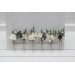 Set of 6 Hair Pins in White & Ivory | Winter Wedding Flower Hair Accessories