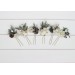 Set of 6 Hair Pins in White & Ivory | Winter Wedding Flower Hair Accessories
