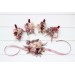 Wedding Boutonnieres & Wrist Corsages in Beige, Brown, Mocha & Burgundy | Prom Flower Accessories