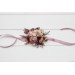 Wedding Boutonnieres & Wrist Corsages in Beige, Brown, Mocha & Burgundy | Prom Flower Accessories