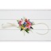 Colorful Wrist Corsage in Blue, White, Magenta, Yellow, Orange & Pink | Wildflower Prom & Wedding Accessories
